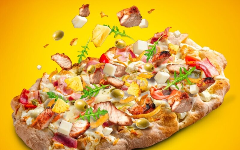 Римская пицца "Гавайская"