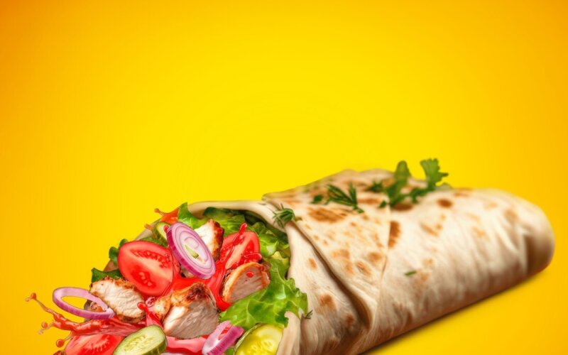 Шаурма Курочка гриль с луком (350)