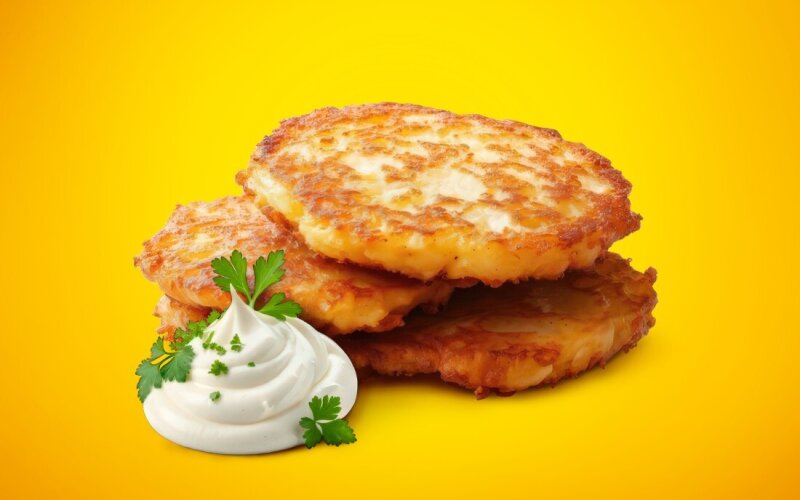 Драники со сметаной