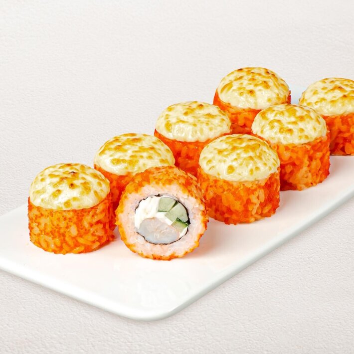 Ролл «Тигровая креветка с моцареллой»