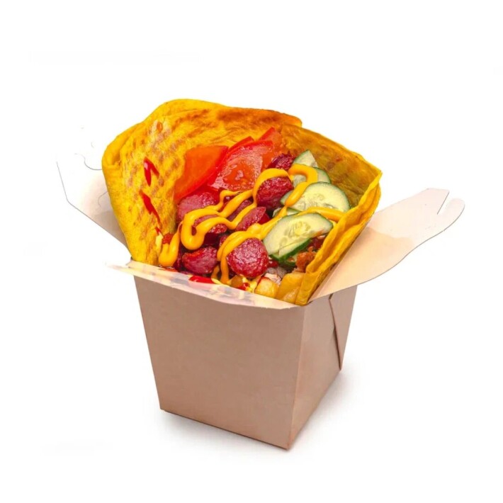 Пан бокс c колбасками гриль