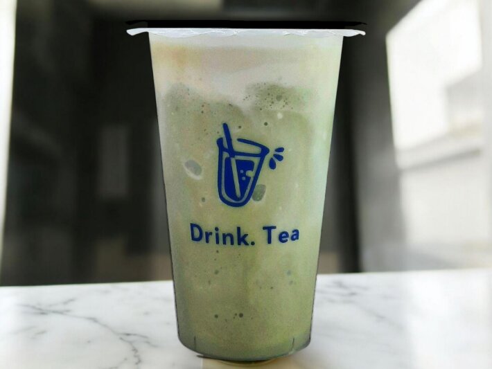 Чай Бабл ти матча фраппе с сырной пенкой