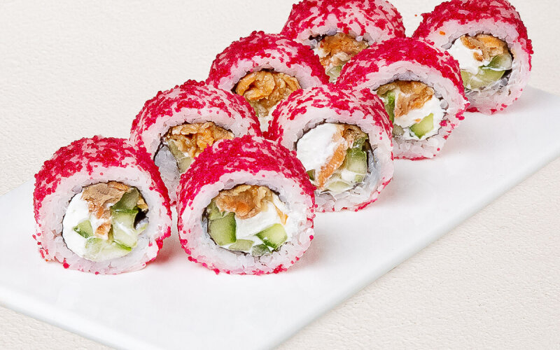 Ролл «Сливочный лосось терияки»