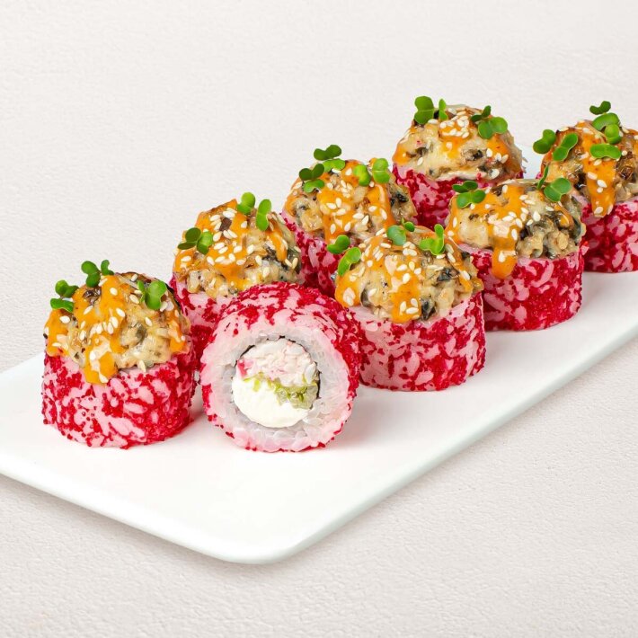 Шеф-ролл с угрем