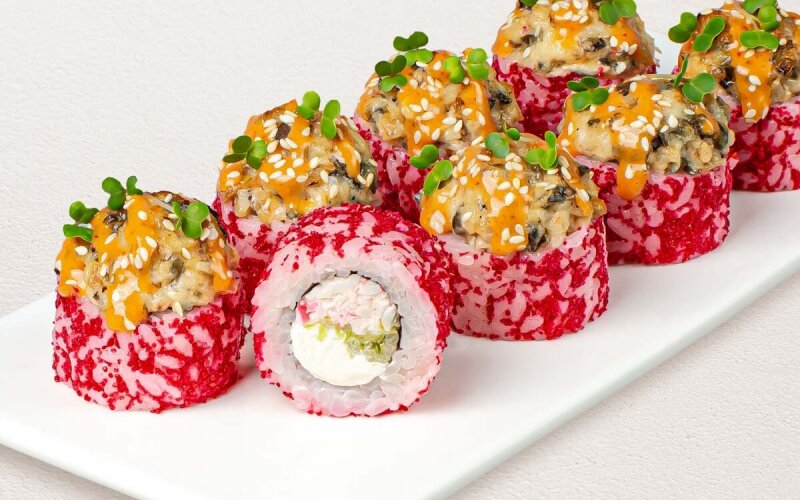 Шеф-ролл с угрем