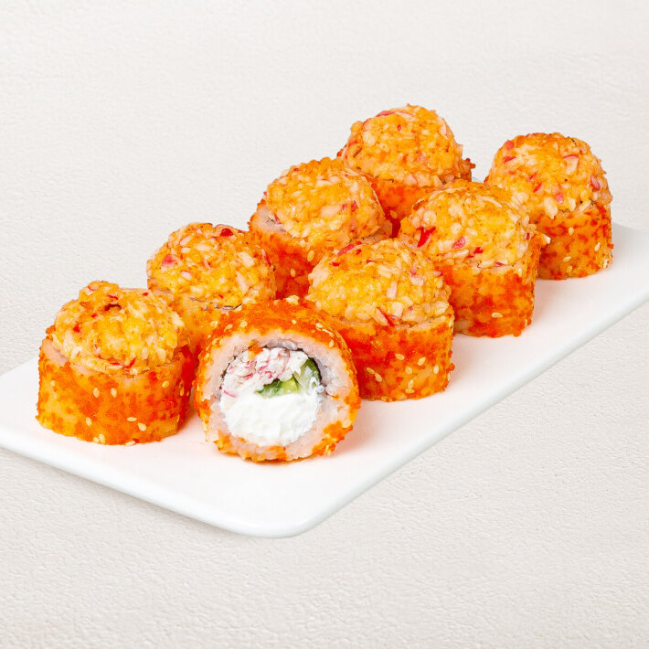 Ролл «Нежная креветка с крабом»