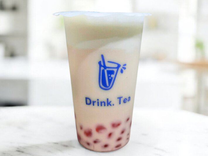 Бабл ти чай со вкусом жасмина и клубники