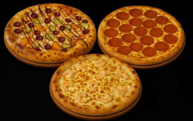 Комбо из трёх пицц