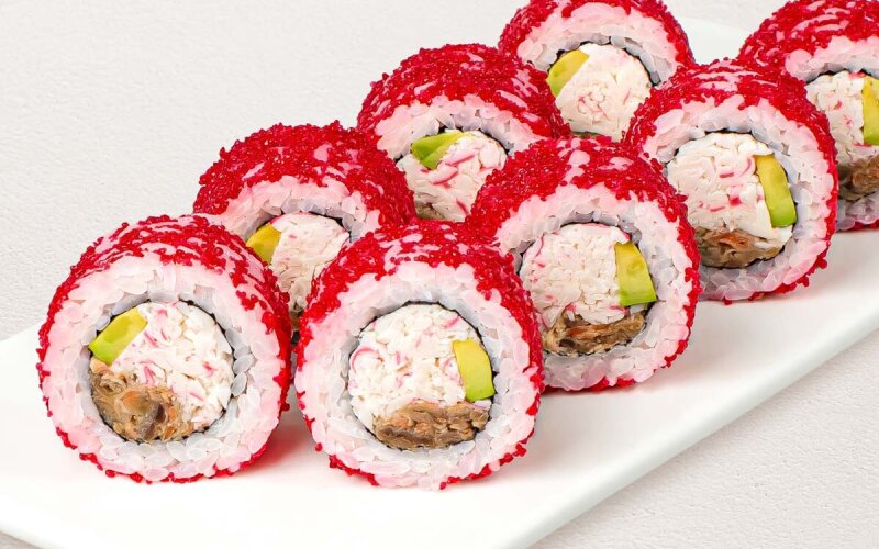 Ролл «Калифорния» с лососем «Терияки»