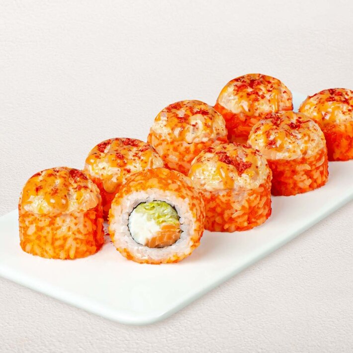 Ролл «Пиканто» с креветкой и лососем
