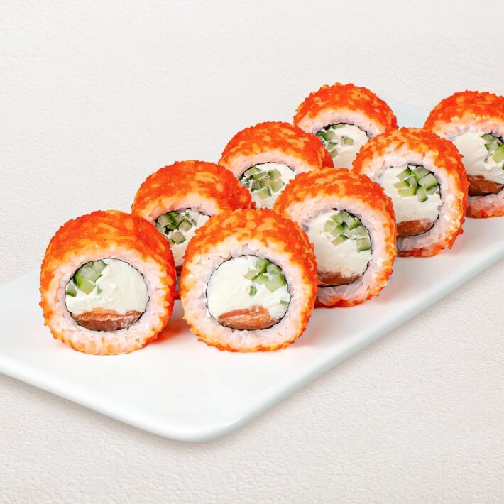 Ролл «Филадельфия» в икре масаго