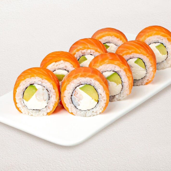 Ролл «Филадельфия» с тигровой креветкой