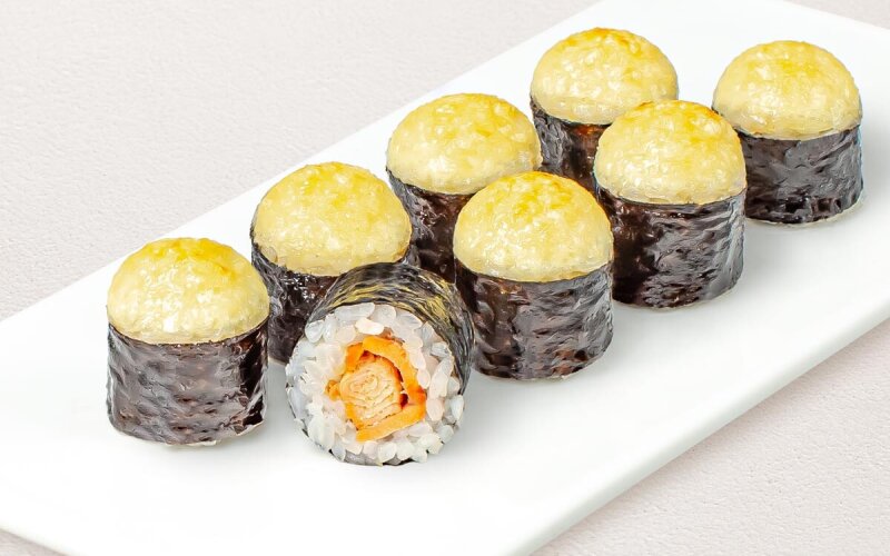 Ролл «Лососик Хот» с соусом «Терияки»