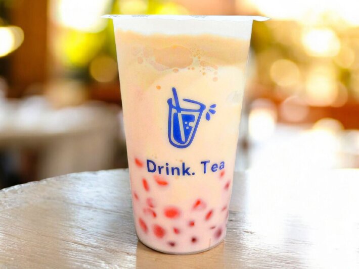 Чай Бабл ти манговый коктейль «По-гонконгски»