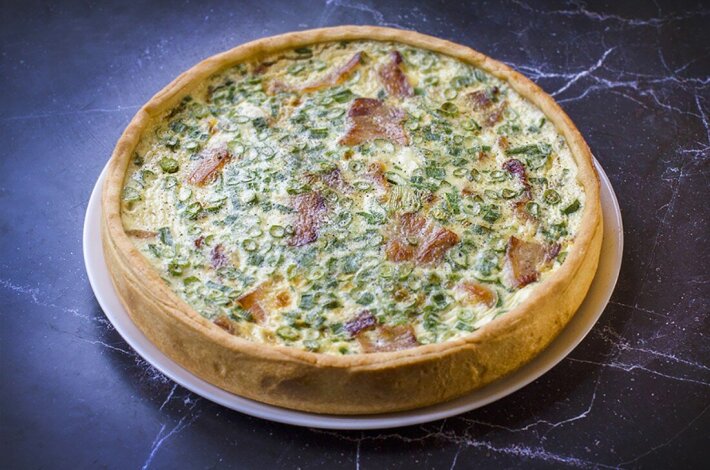 Киш «Бекон и сыр чеддер»