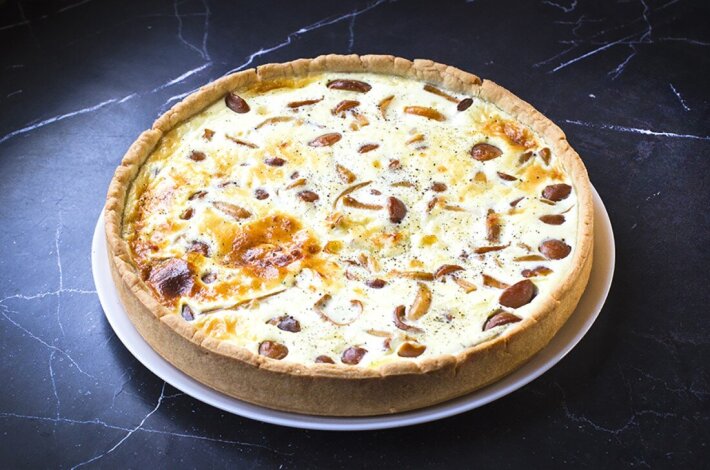 Киш «Индейка и опята»