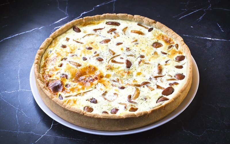 Киш «Индейка и опята»