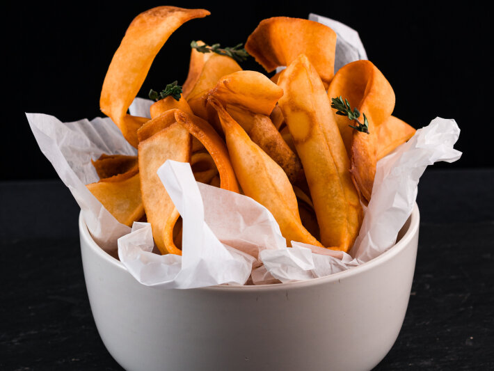 Блинный хворост соленый