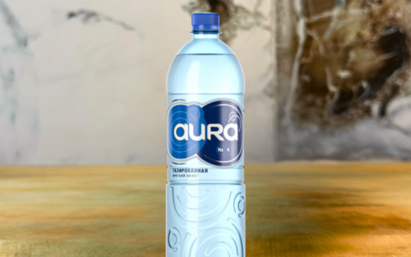 Вода aura газированная