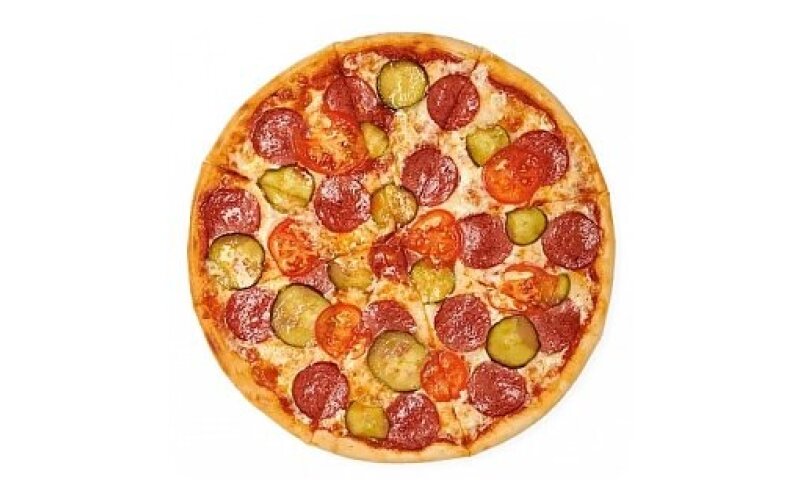 Пицца «Салями и огурчик»