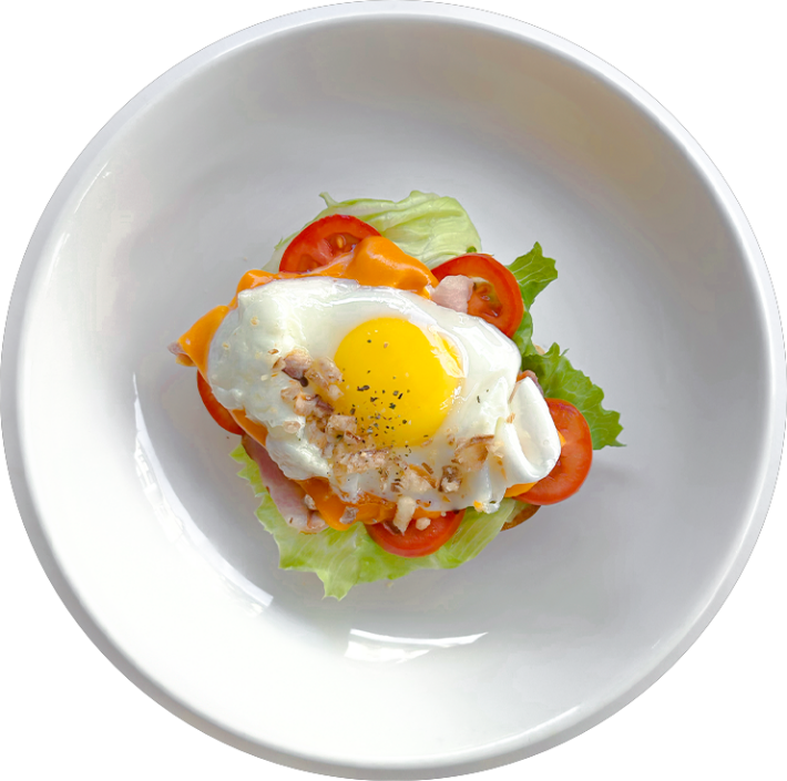 Бриошь с беконом