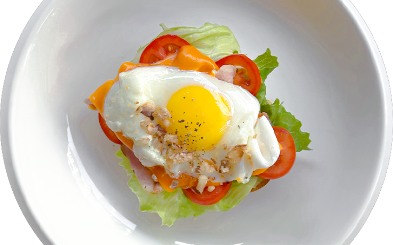 Бриошь с беконом