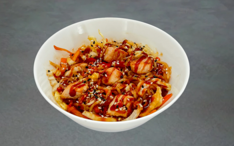 Рис с курицей и овощами