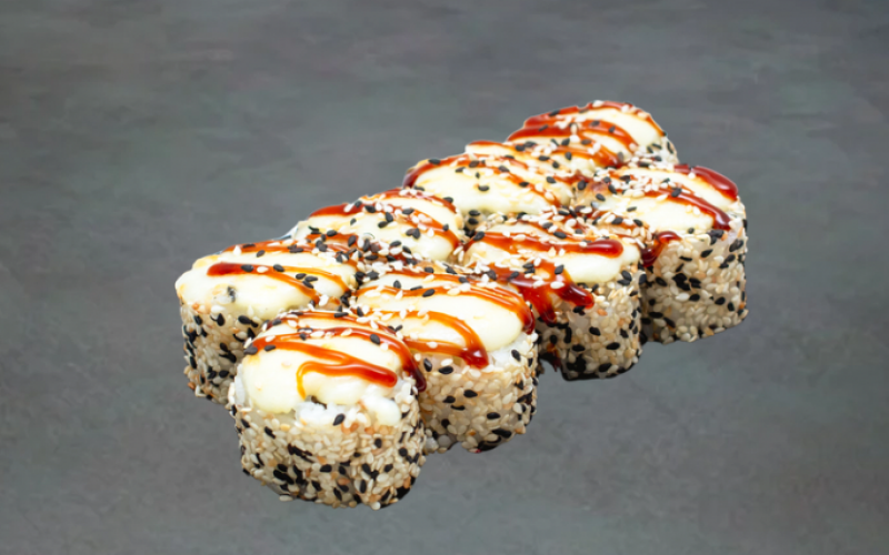 Запечённый ролл «Курица унаги яки»