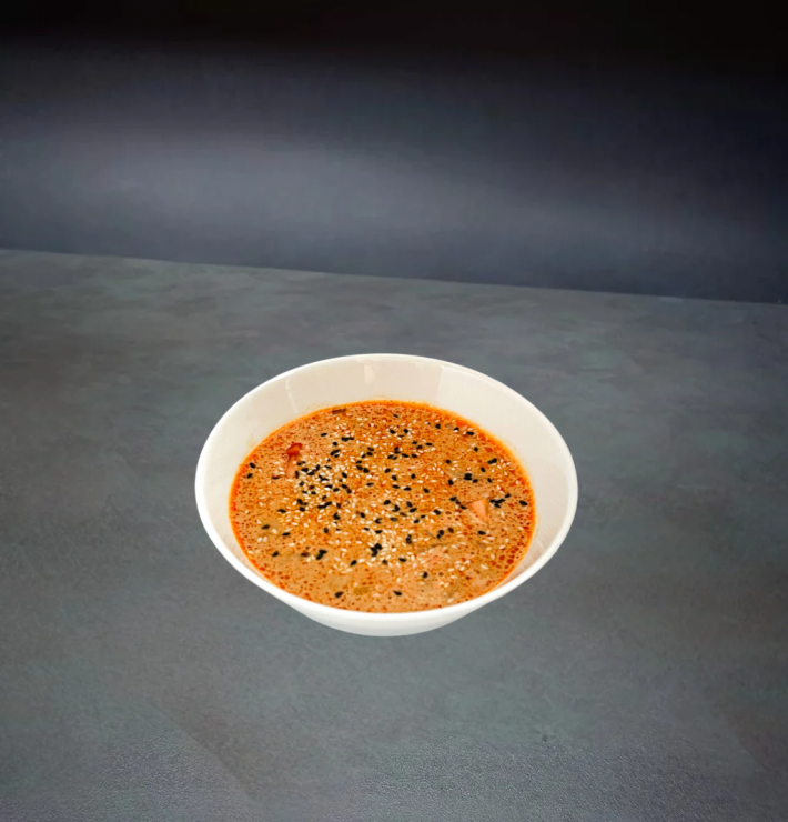 Том ям с курицей и рисом