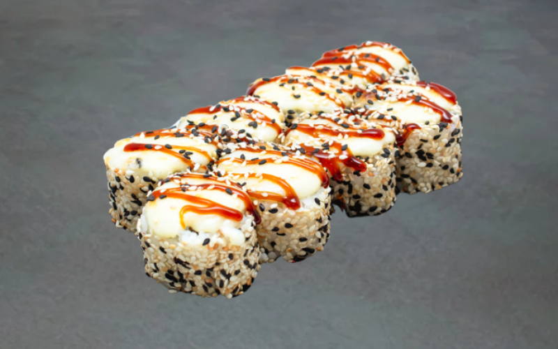 Запечённый ролл «Сяке фудзи»