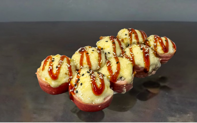 Запечённый ролл «Филадельфия магуро фудзи»