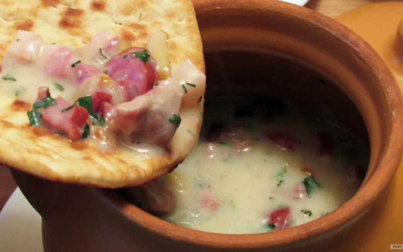 Мачанка с блинами