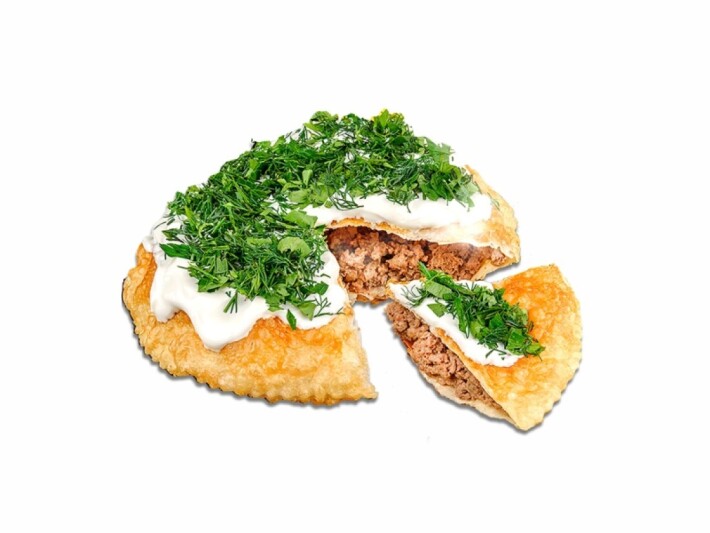 Чебурек-пирог с говядиной и свининой