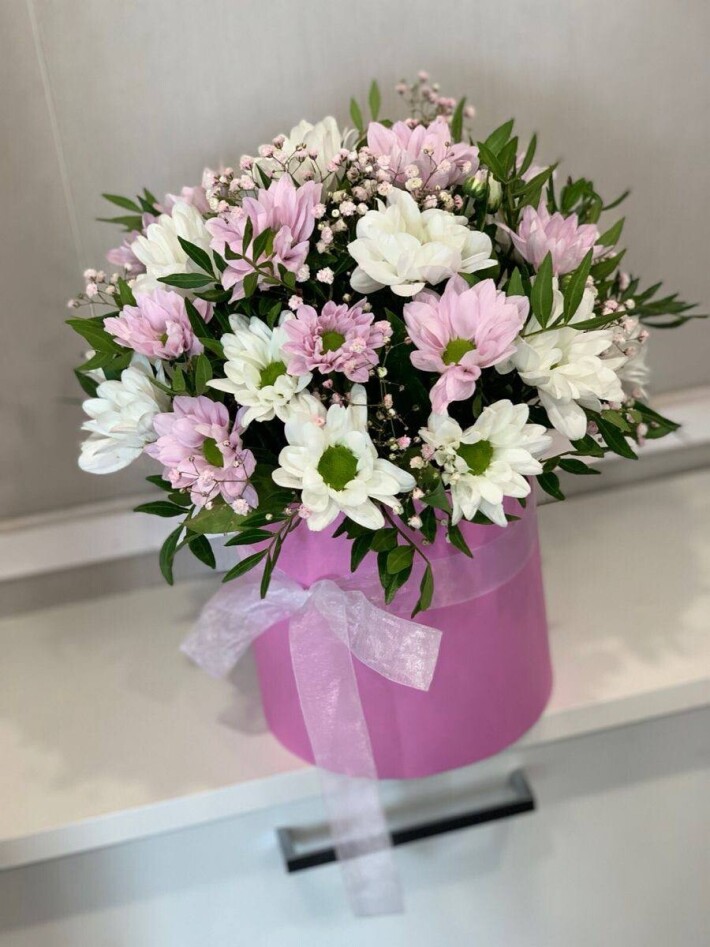 Коробка с ромашкой