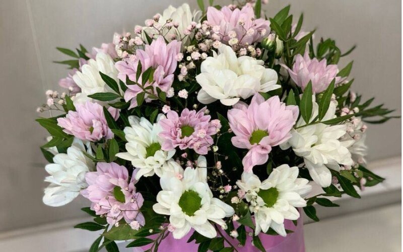 Коробка с ромашкой