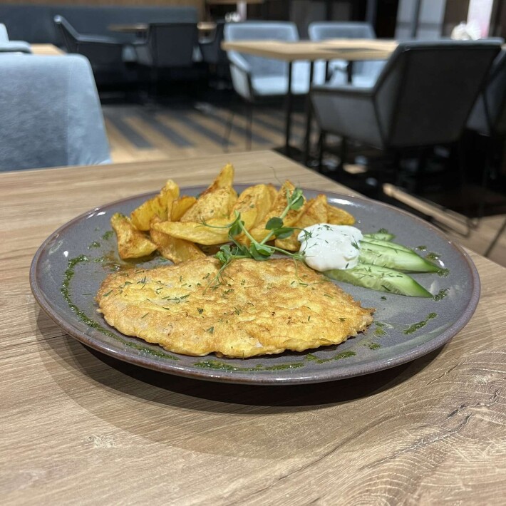 Бризоль из свинины с соусом Барбекю