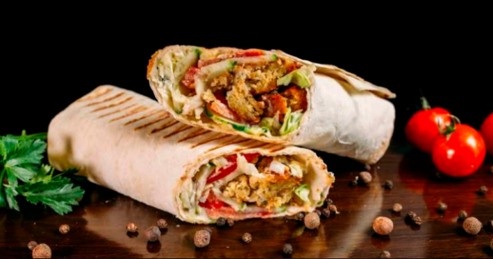 Шаурма с яичницей