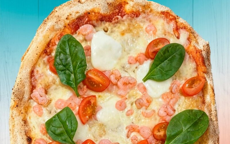 Римская пицца чесночная креветка