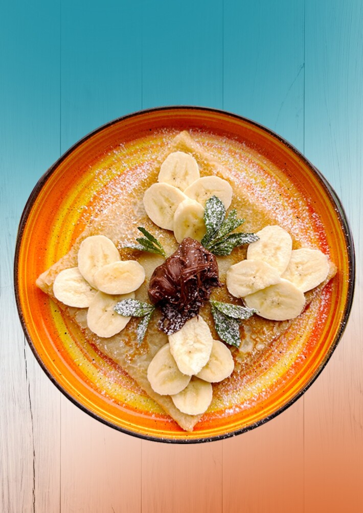 С бананом и ореховой пастой