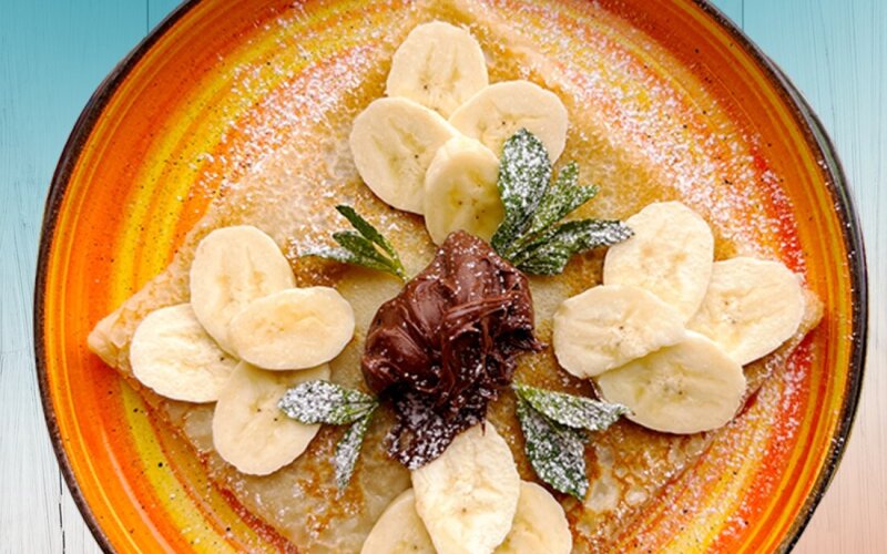 С бананом и ореховой пастой