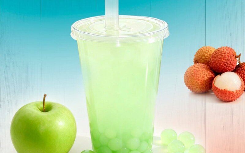 Зеленое яблоко-личи