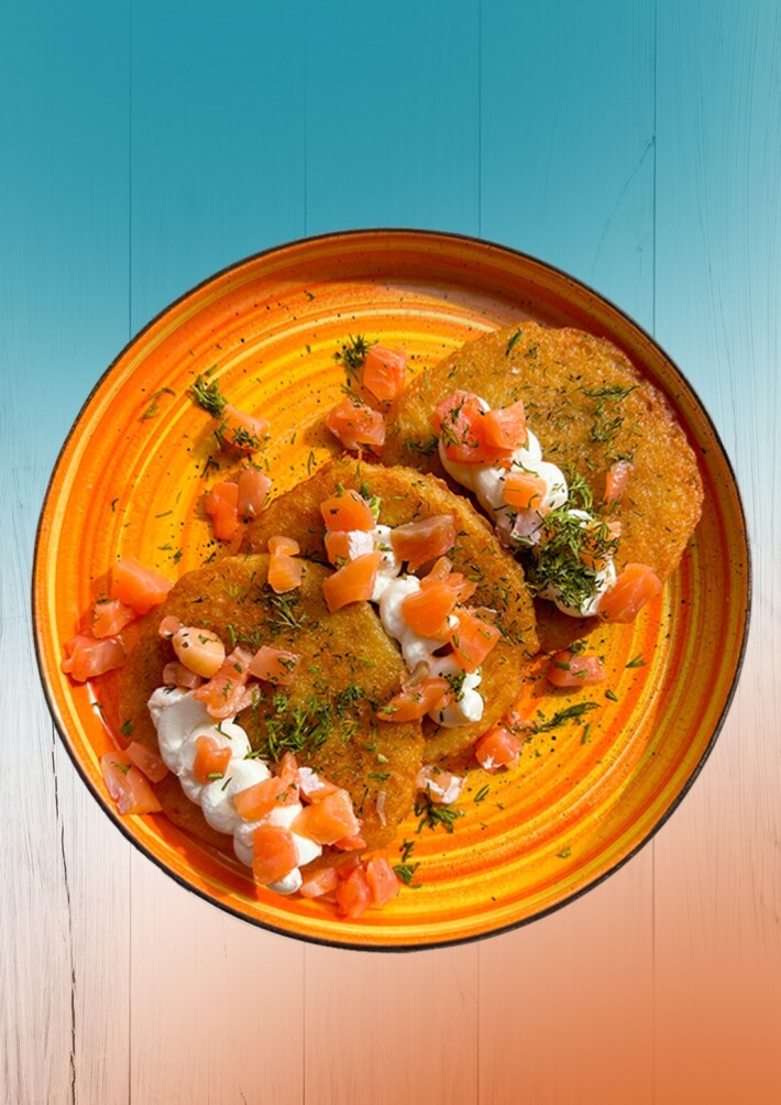 С семгой и творожным сыром