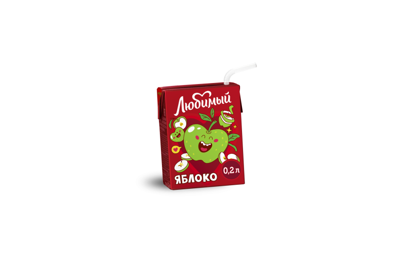 Сок любимый яблоко 200 мл