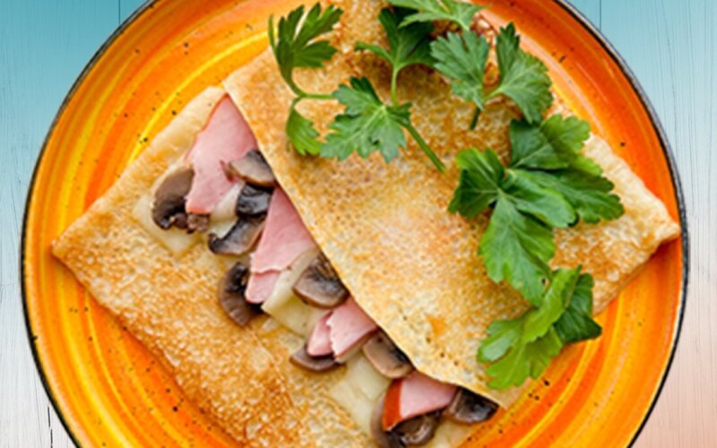 Ветчина, сыр и грибы