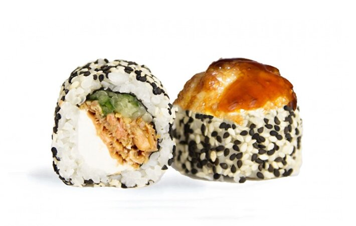 Горячий ролл «Канада с лососем терияки»