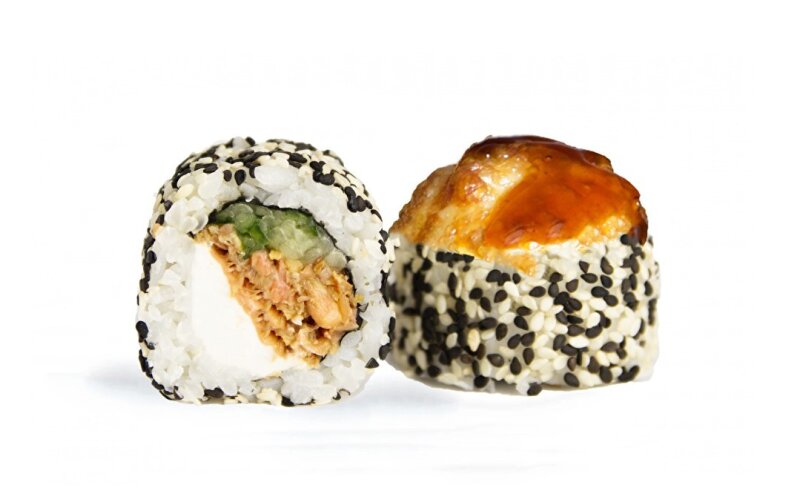 Горячий ролл «Канада с лососем терияки»