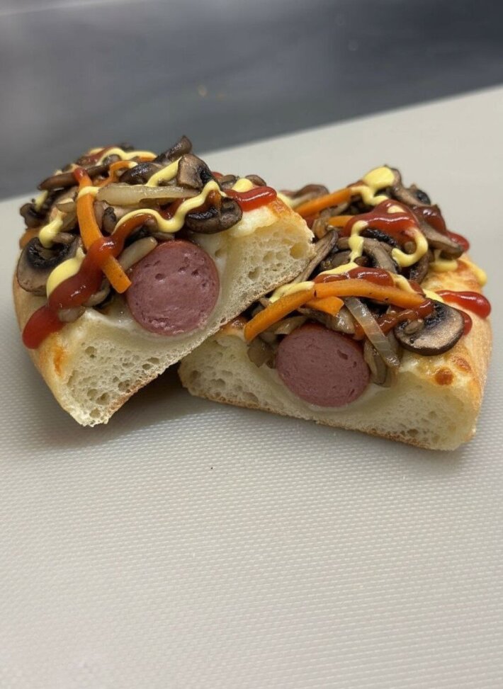 Wow-дог с грибочками