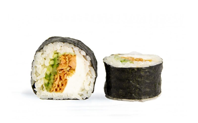 Ролл «Хоккайдо с лососем терияки»