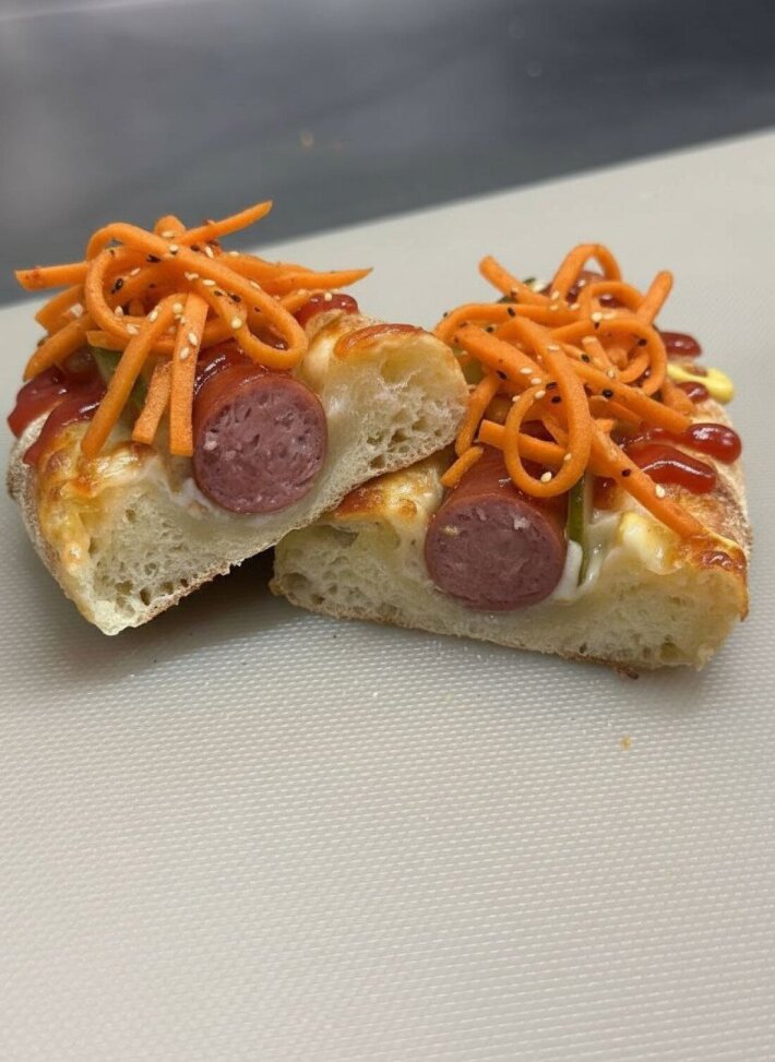 Wow-дог с морковь по-корейски