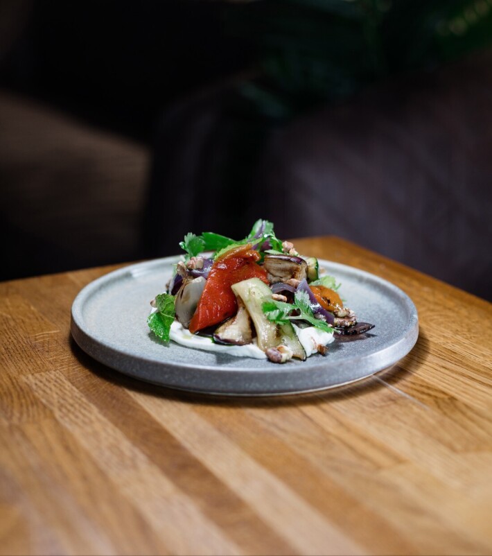 Гриль салат с лабне